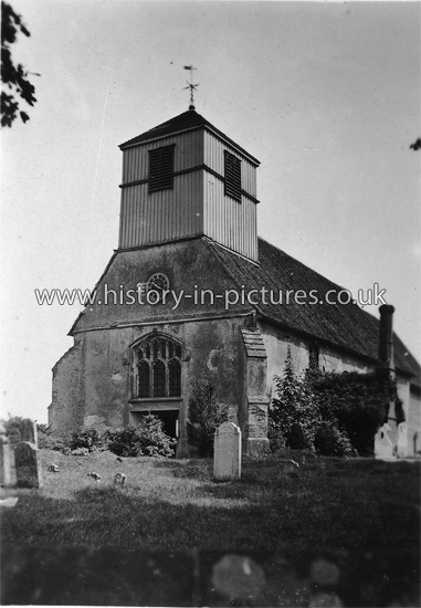 St John and St Giles Church, Great Easton, Essex. c.1910